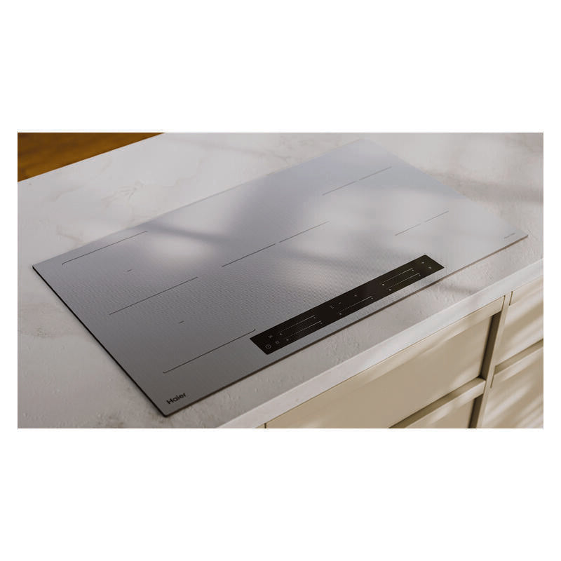 Haier 90cm 5-Zone Induction Cooktop with Flexi Zone - Grey Glass (500 Series)