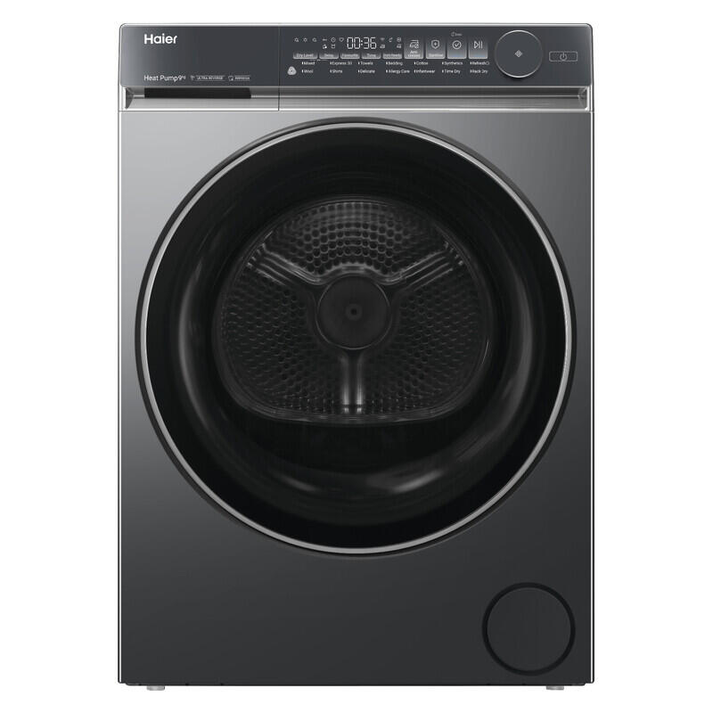 Haier 9kg Smart Heat Pump Condenser Dryer - Dark (500 Series)
