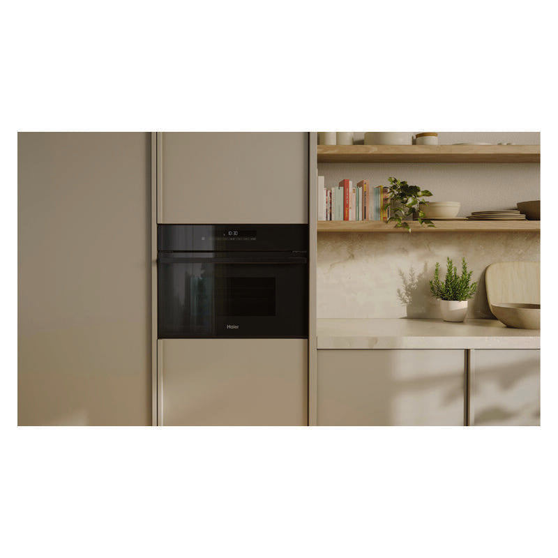 Haier 60cm 45L Built-In Combination Microwave Oven - Black (500 Series)