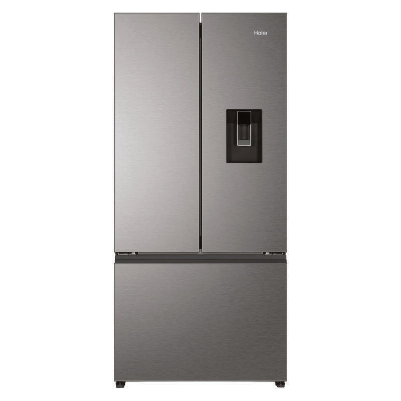 Haier 509L French Door Fridge Freezer with Water Dispenser - Satina (500 Series)