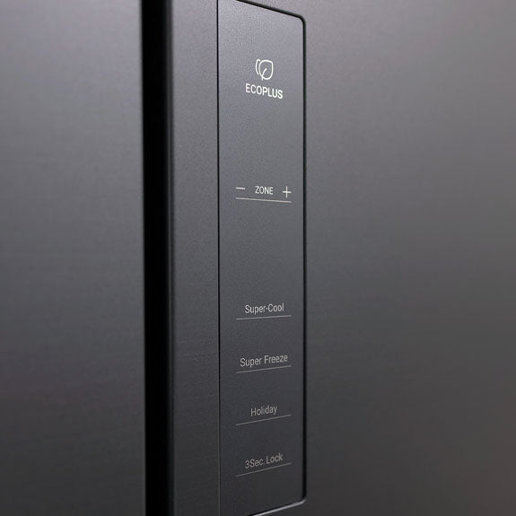 Haier 508L Quad Door Fridge Freezer with Water Dispenser - Black (600 Series)