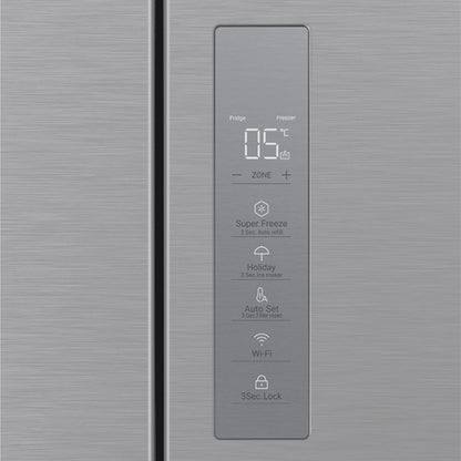 Haier 508L Quad Door Fridge Freezer with Water Dispenser - Satina (600 Series)