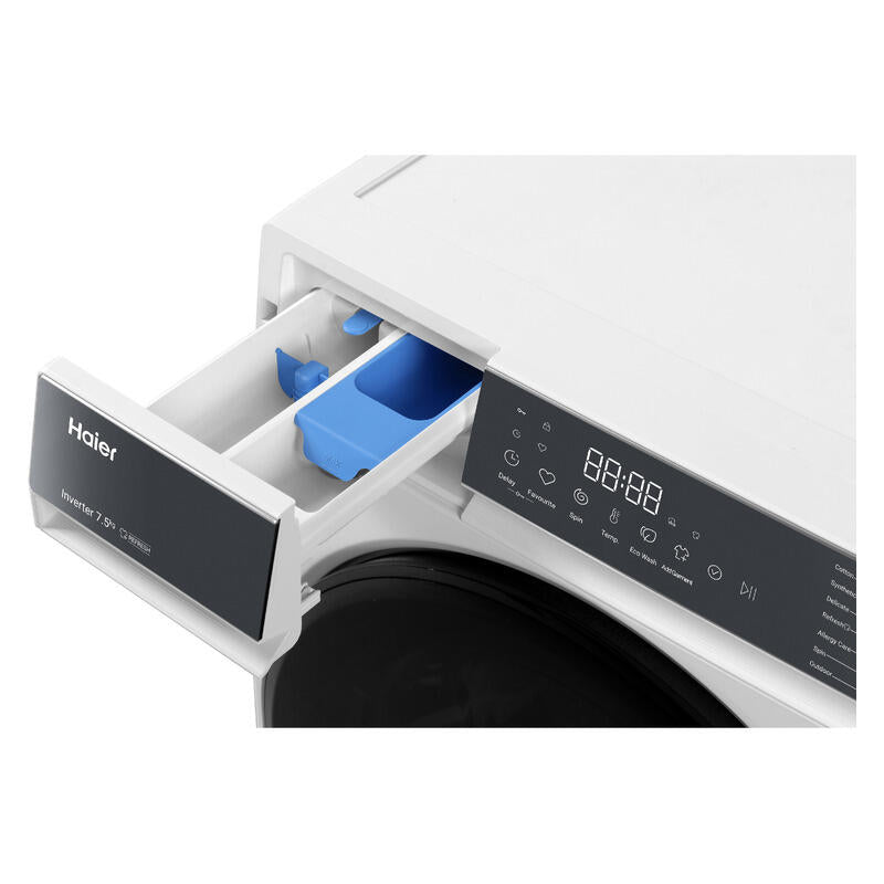 Haier 7.5kg Front Load Washing Machine - White (300 Series)