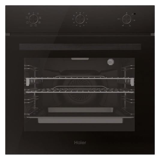Haier 60cm 300 Series Built in Oven 10A Plug - Black