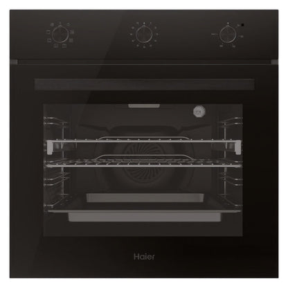 Haier 60cm Built-In Oven with 7 Functions - Black (300 Series)