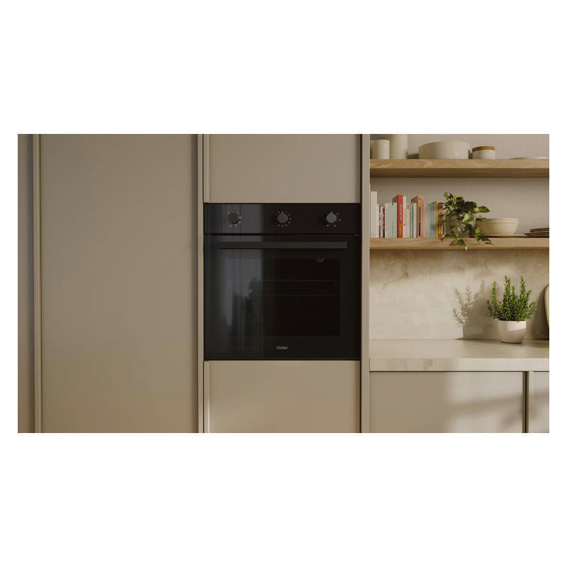 Haier 60cm Built-In Oven with 7 Functions - Black (300 Series)