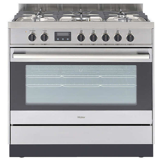 HAIER FREESTANDING DUAL FUEL COOKER 90cm