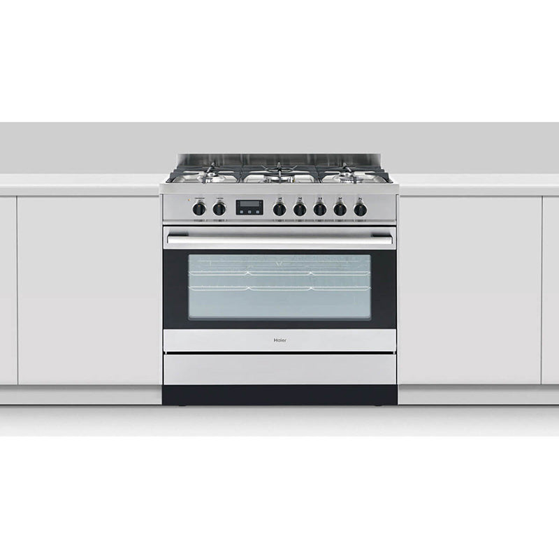 HAIER FREESTANDING DUAL FUEL COOKER 90cm