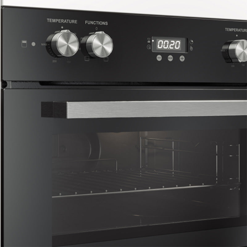 Haier 60cm Built-In Double Oven with 7 Functions - Black (500 Series)