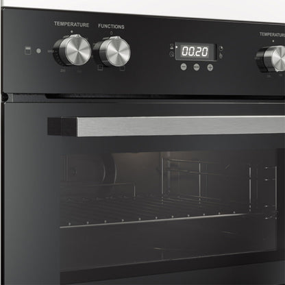 Haier 60cm Built-In Double Oven with 7 Functions - Black (500 Series)