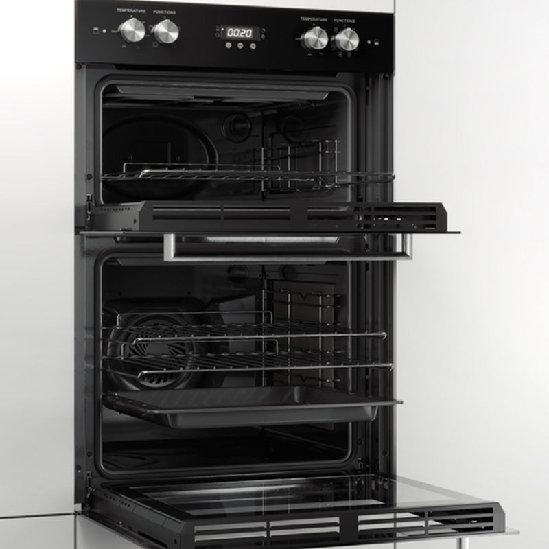 Haier 60cm Built-In Double Oven with 7 Functions - Black (500 Series)