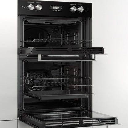Haier 60cm Built-In Double Oven with 7 Functions - Black (500 Series)