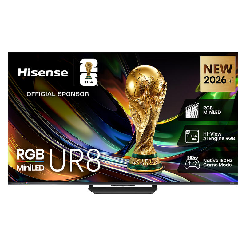 Hisense 55" UR8 Smart 4K RGB MiniLED AI TV (2026)