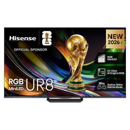 Hisense 65" UR8 Smart 4K RGB MiniLED AI TV (2026)