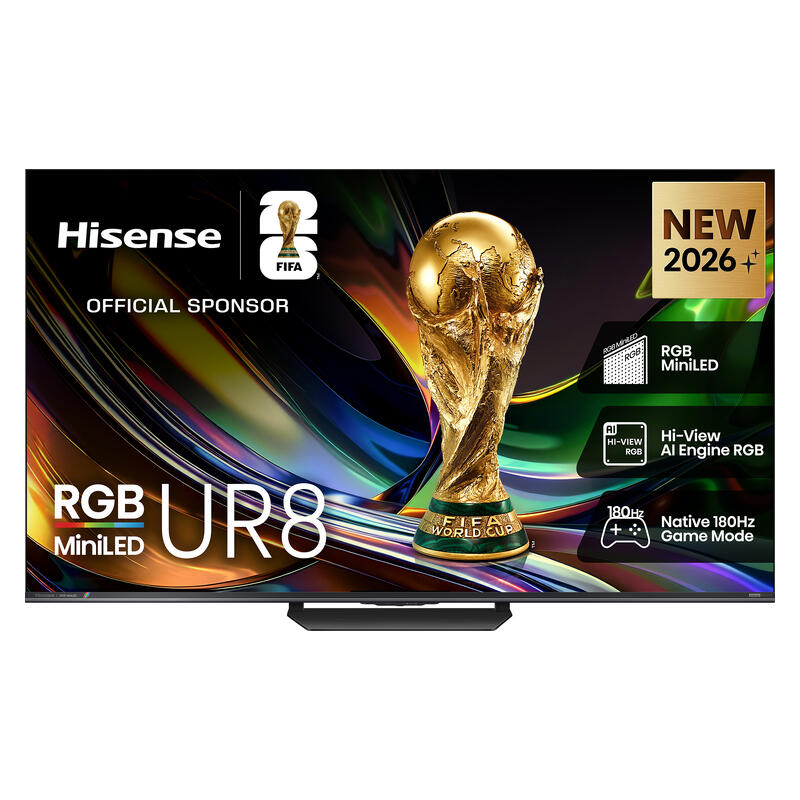 Hisense 85" UR8 Smart 4K RGB MiniLED AI TV (2026)