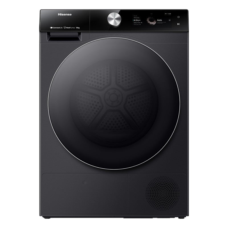Hisense 10kg Smart Heat Pump Condenser Dryer - Charcoal Black (Series 9)