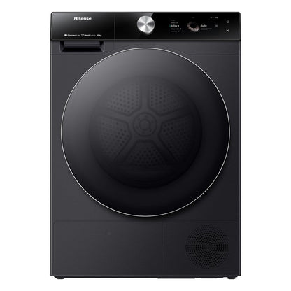 Hisense 10kg Smart Heat Pump Condenser Dryer - Charcoal Black (Series 9)