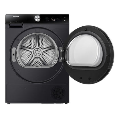 Hisense 10kg Smart Heat Pump Condenser Dryer - Charcoal Black (Series 9)
