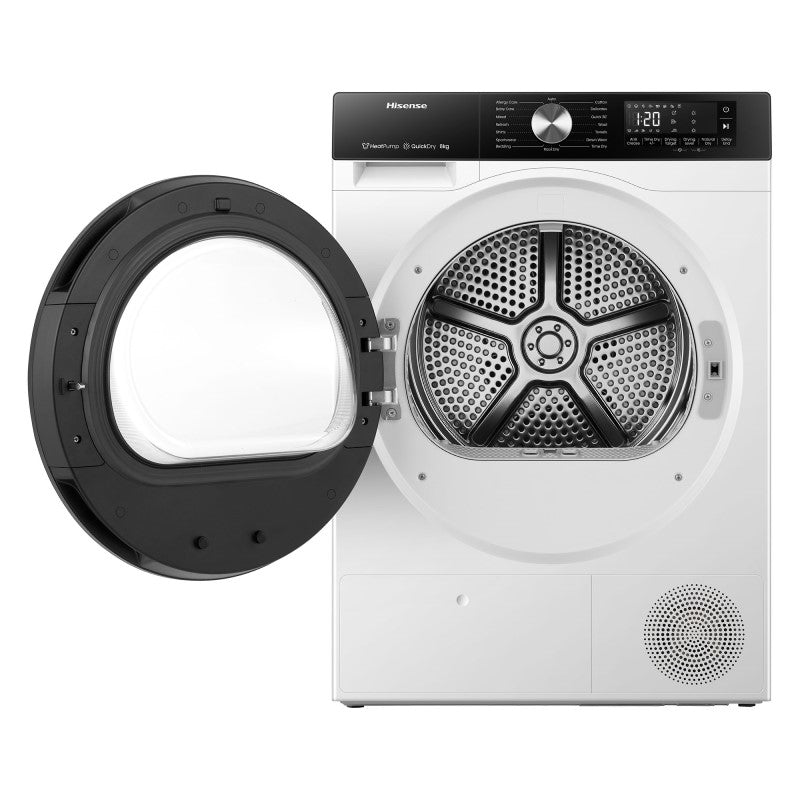 Hisense 8kg Heat Pump Condenser Dryer - White (Series 3)