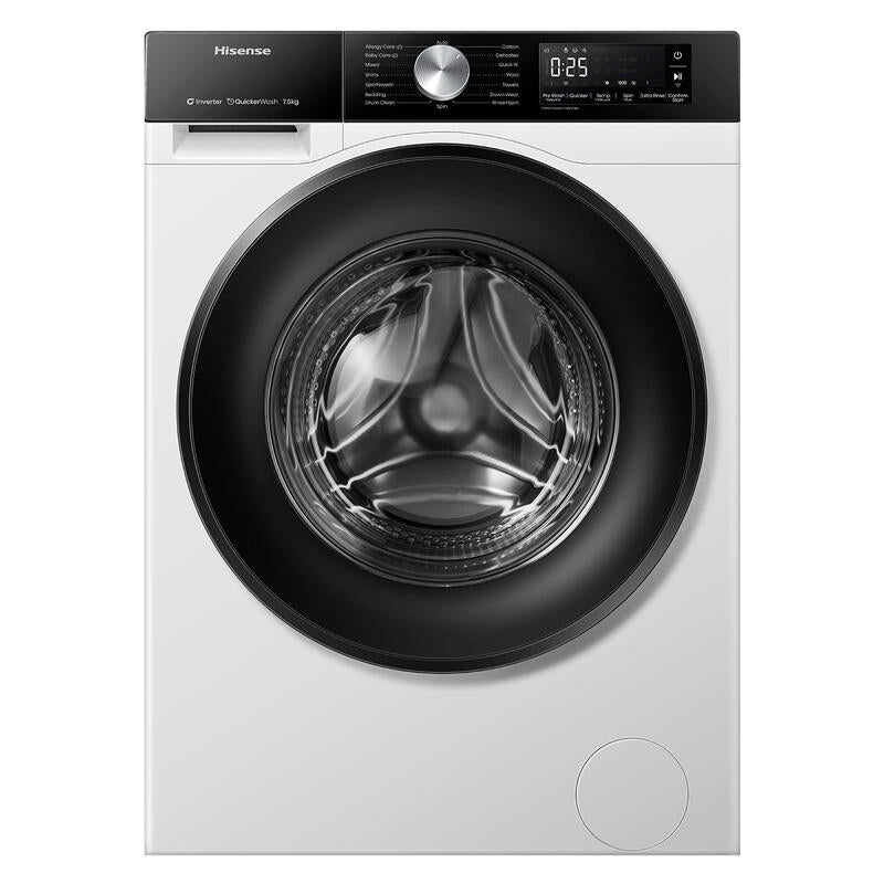 Hisense 7.5kg Front Load Washing Machine - White (Series 3S)