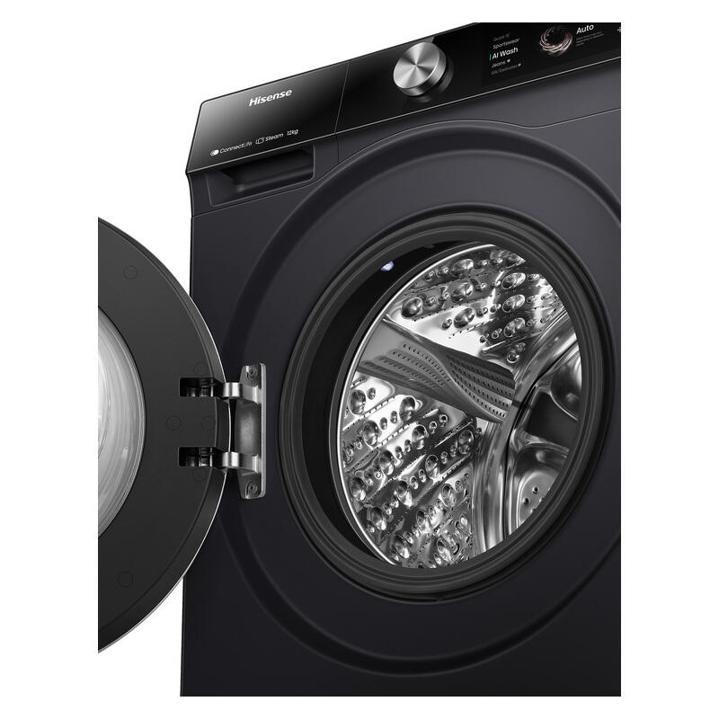 Hisense 12kg Series 9S Front Load Washer - Black