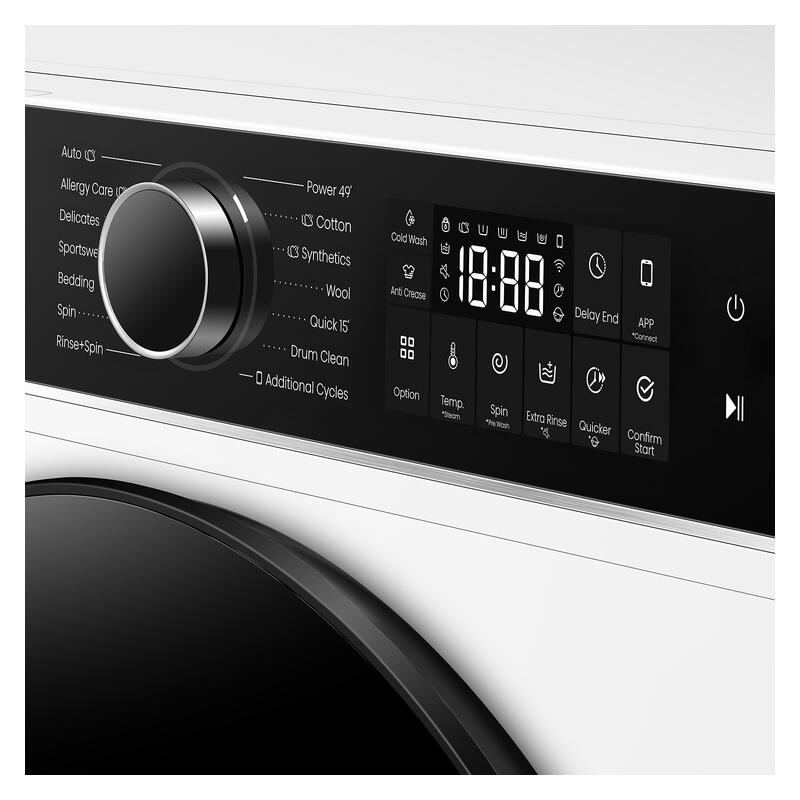 Hisense 10kg Front Load Washing Machine - White (Series 5i)