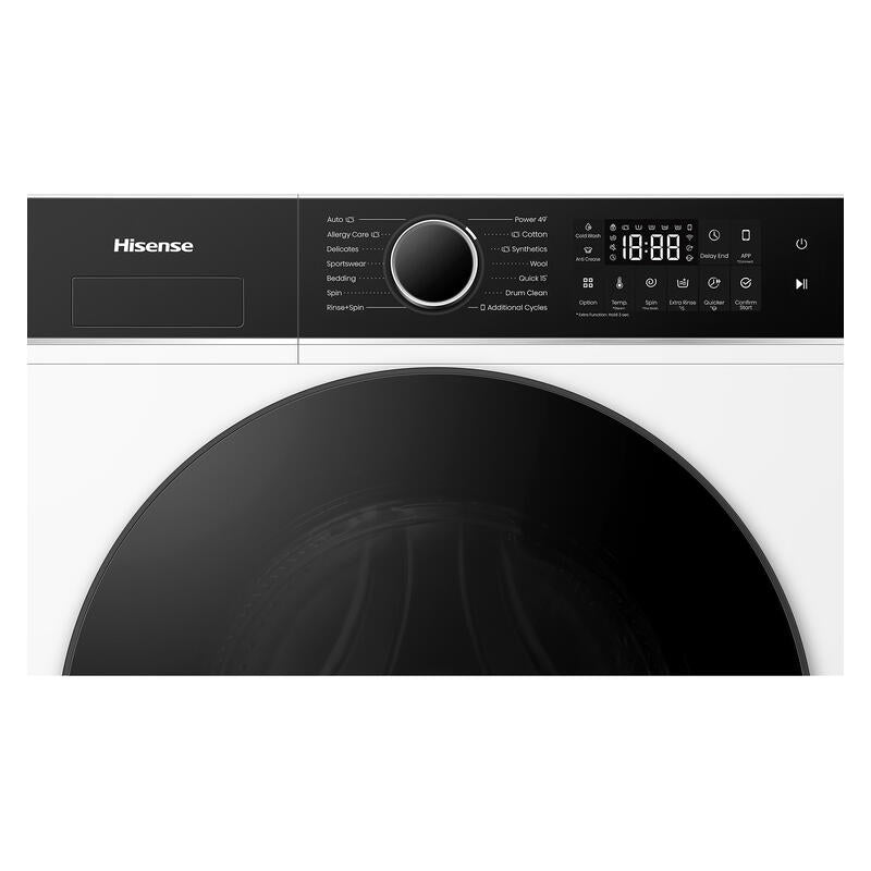 Hisense 10kg Front Load Washing Machine - White (Series 5i)