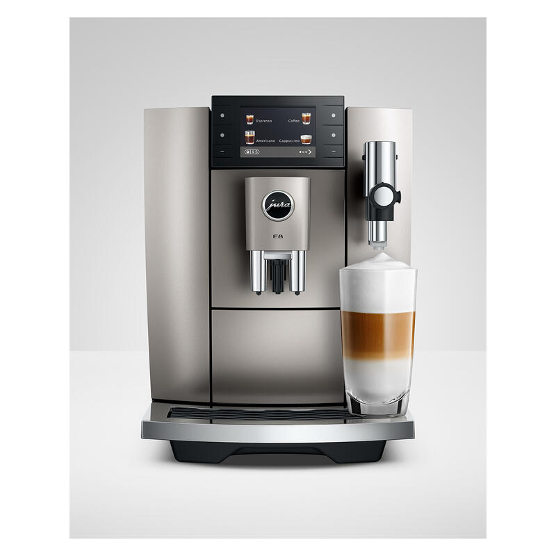 Jura E8 Automatic Coffee Machine - Midnight Silver