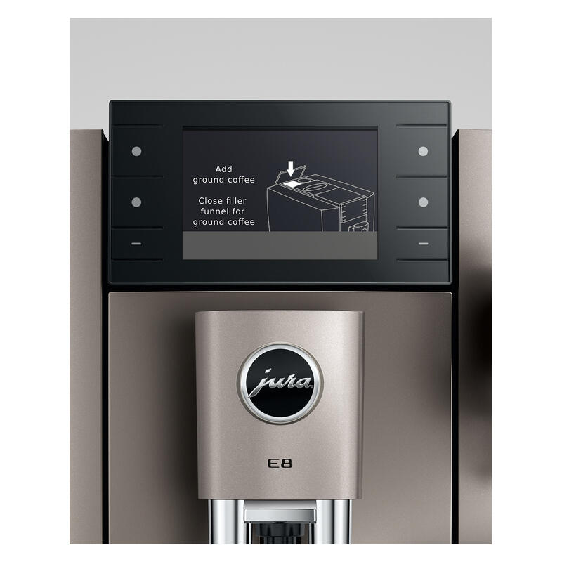Jura E8 Automatic Coffee Machine - Midnight Silver