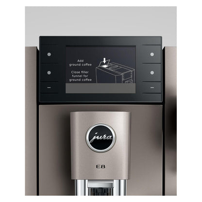 Jura E8 Automatic Coffee Machine - Midnight Silver