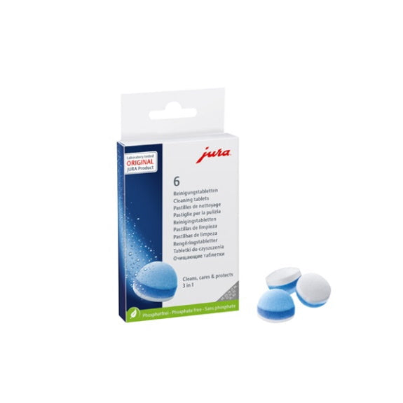 Jura 3 Phase Cleaning Tablets for Coffee Machines - 6 Pack