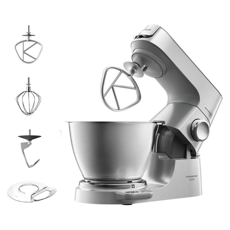 Kenwood 5L Titanium Chef Baker Stand Mixer - Silver