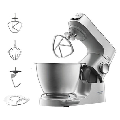 Kenwood 5L Titanium Chef Baker Stand Mixer - Silver