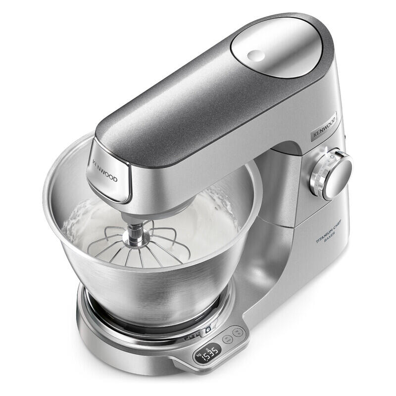 Kenwood 5L Titanium Chef Baker Stand Mixer - Silver