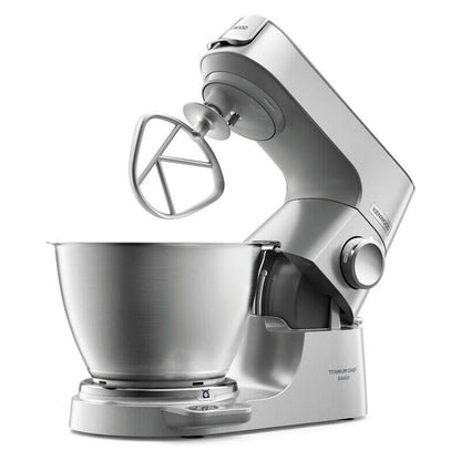 Kenwood 5L Titanium Chef Baker Stand Mixer - Silver