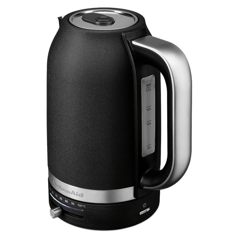 KitchenAid 1.7L Variable Temperature Kettle - Cast Iron Black