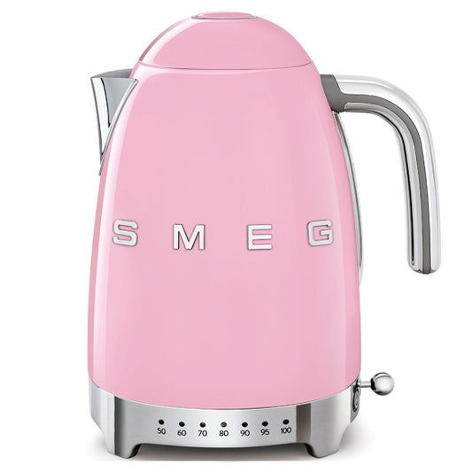 Smeg 1.7 Retro Style Variable Temperature Kettle - Pastel Pink