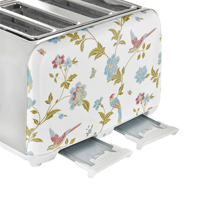 Laura Ashley Elvenden 4 Slice Toaster - White/Silver