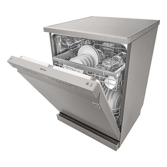 LG 60cm QuadWash Dishwasher - Platinum Steel