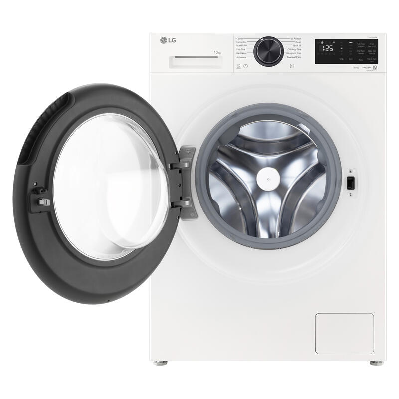 LG 10kg AI Front Load Washing Machine - White (Series 3)