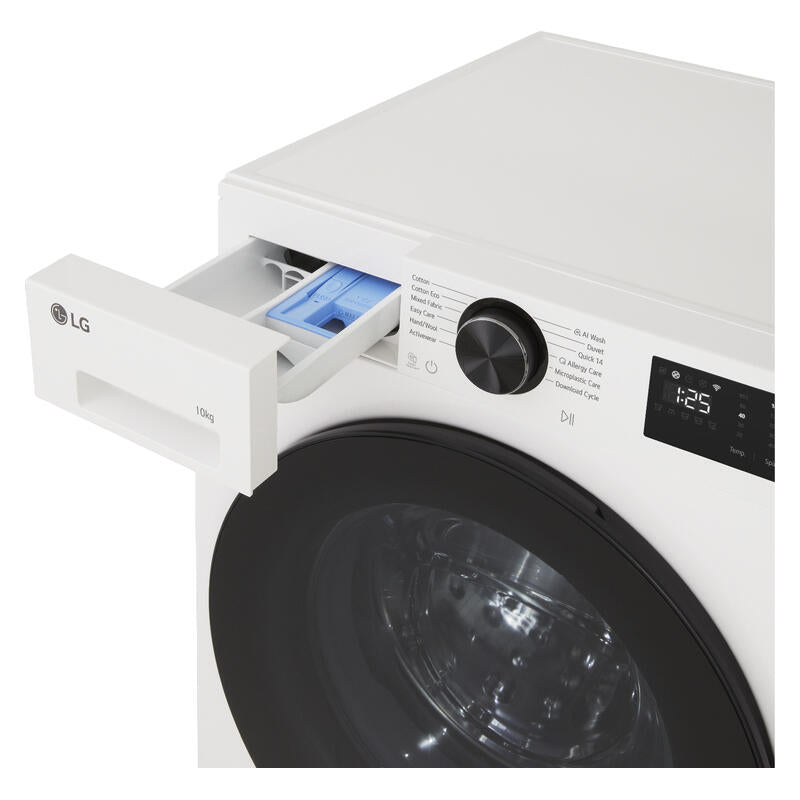 LG 10kg AI Front Load Washing Machine - White (Series 3)