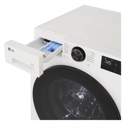 LG 10kg AI Front Load Washing Machine - White (Series 3)
