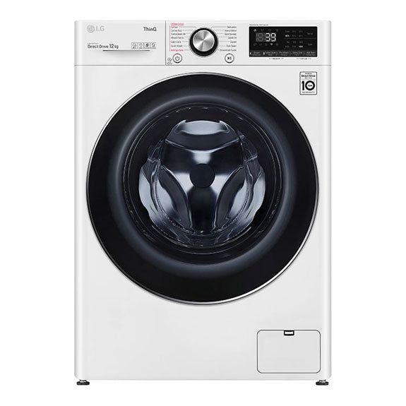 LG 12kg Front Load Washing Machine - White (Series 9)