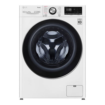 LG 12kg Front Load Washing Machine - White (Series 9)