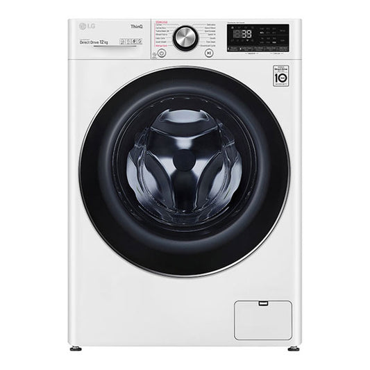 LG 12kg Front Load Washing Machine - White (Series 9)