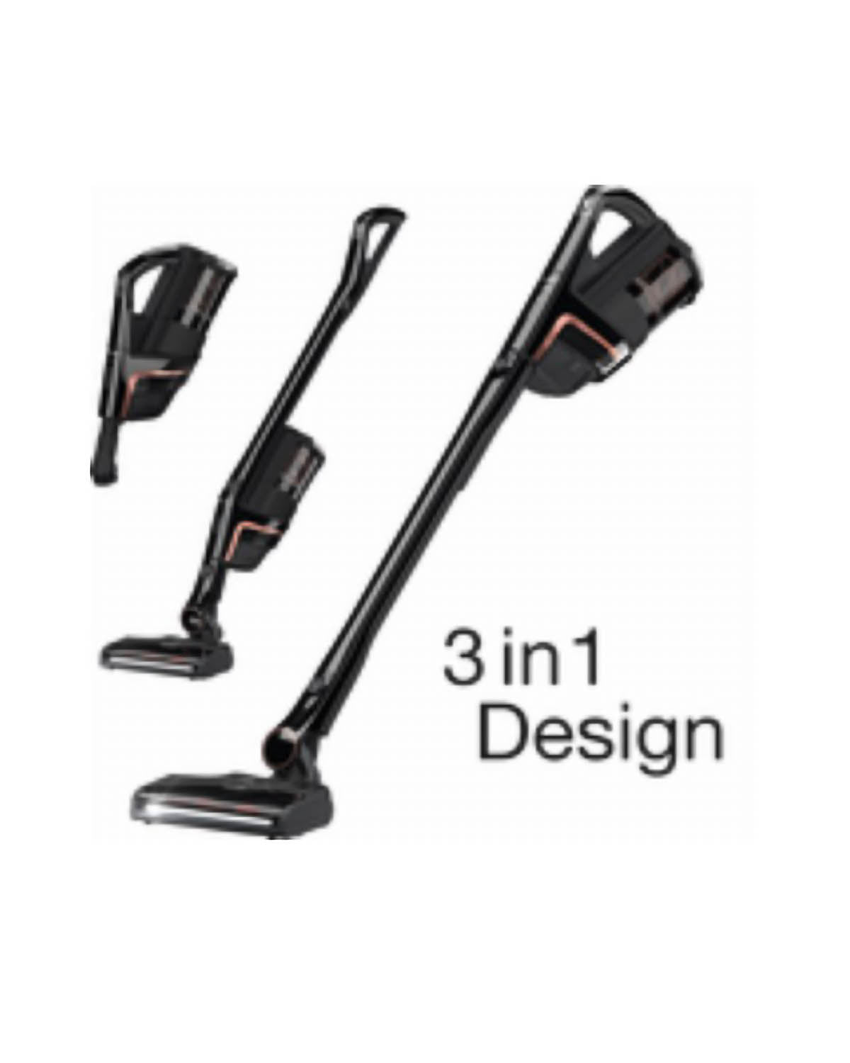 Miele Triflex HX2 Cat & Dog Handstick Vacuum - Obsidian Black