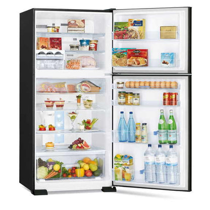 Mitsubishi Electric 458L Top Mount Fridge - Shiny Black