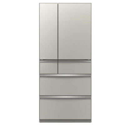 Mistubishi Electric 700 Litre Multi-Drawer Glass Refrigerator - Argent Silver