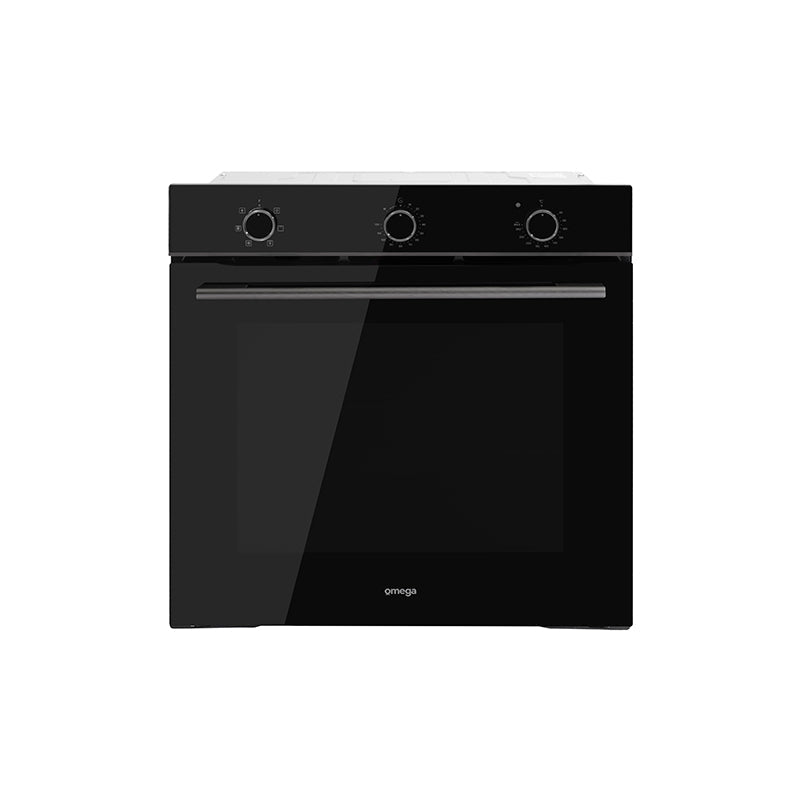 Omega 60cm Built-In Oven with 6 Functions - Black