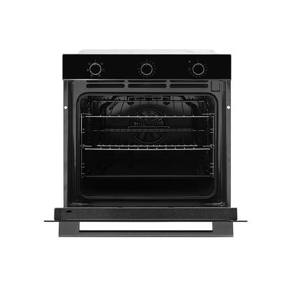 Omega 60cm Built-In Oven with 6 Functions - Black